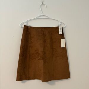 Babaton Hopper Suede Mini Skirt